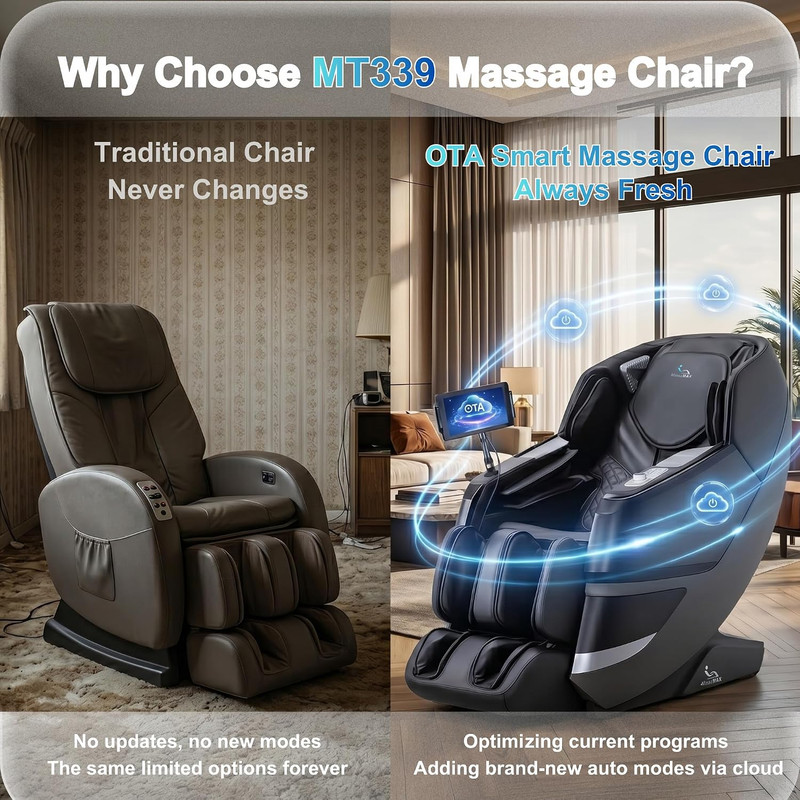 MT339 4D Full Body Massage Chair - Zero Gravity, AI Control, Heat & Stretch gallery