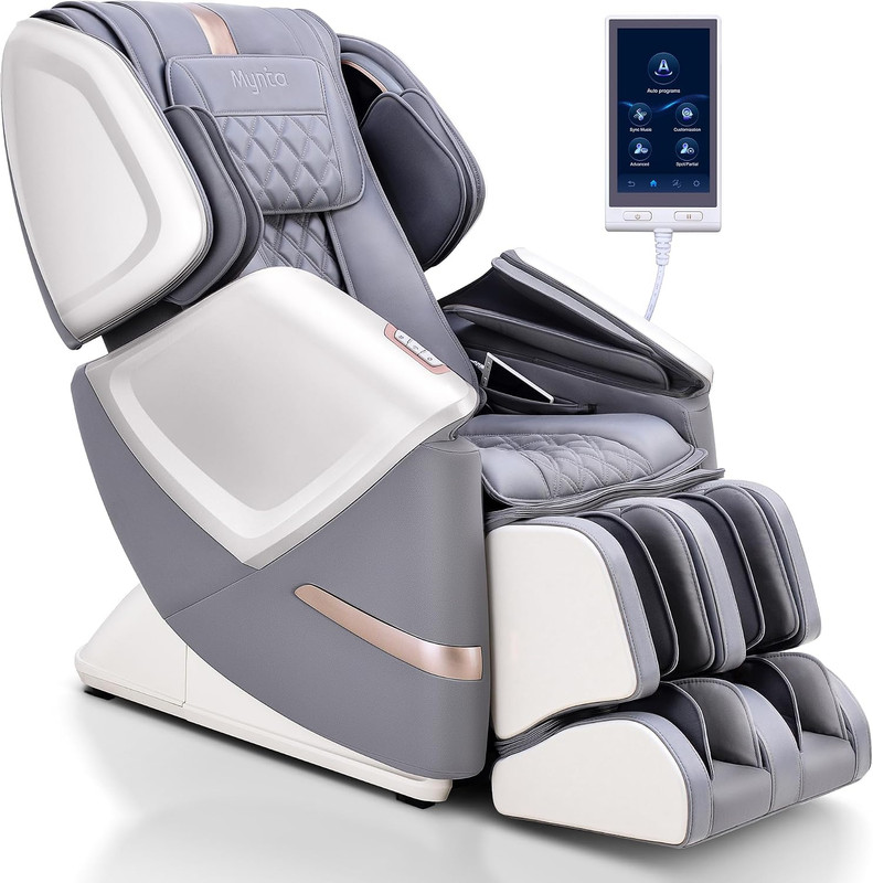 4D Full Body Massage Chair with Heating, Bluetooth, and Extended SL-Track