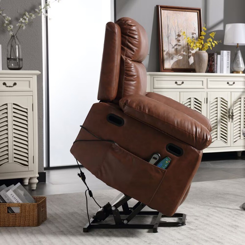 Electric Power Lift Recliner Chair Sofa Vibration Massage & Heat Remote Control gallery