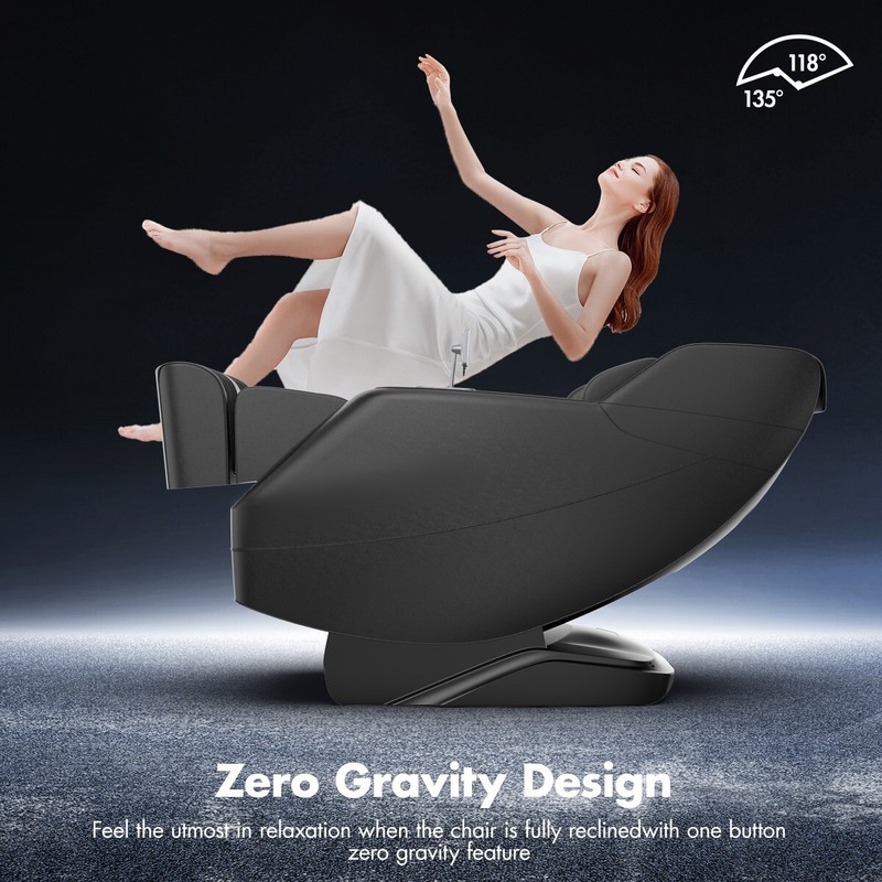 4D Massage Chair Full Body Zero Gravity SL-Track Shiatsu Massage Leg Back Heater gallery