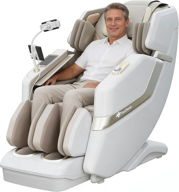 KZ-313 2026 Heated Jade Roller Massage Chair Full Body, Deep Zero Gravity Sl-Tra