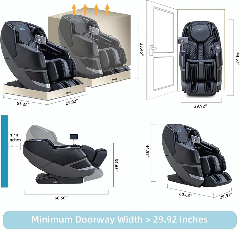 MT339 4D Full Body Massage Chair - Zero Gravity, AI Control, Heat & Stretch gallery