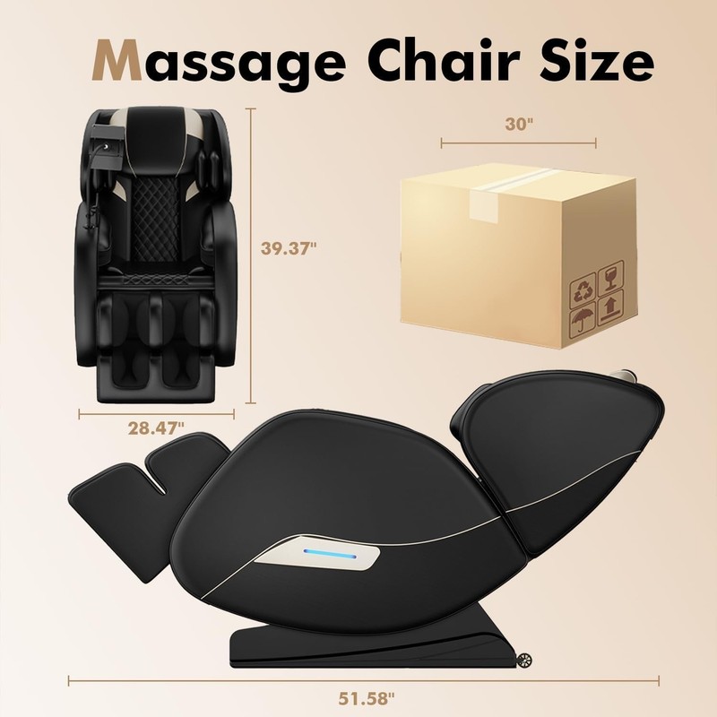 Massage Chair Full Body, Zero Gravity SL-Track Shiatsu Massage Recliner Chair gallery