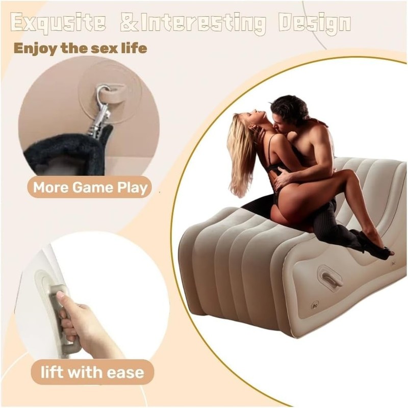 Sex Furniture Sofa Position Aid for Couples BDSM, Automatic Inflatable Chair wit gallery