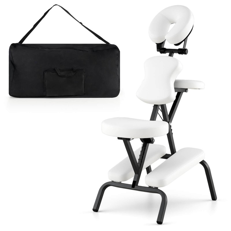 Portable PU Leather Pad Travel Massage Tattoo Spa Chair w/ Carrying Bag New