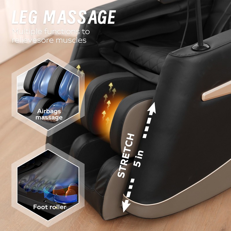Shiatsu Massage Chair Zero Gravity Recliner Chair w/5 Modes for Relaxing Black gallery