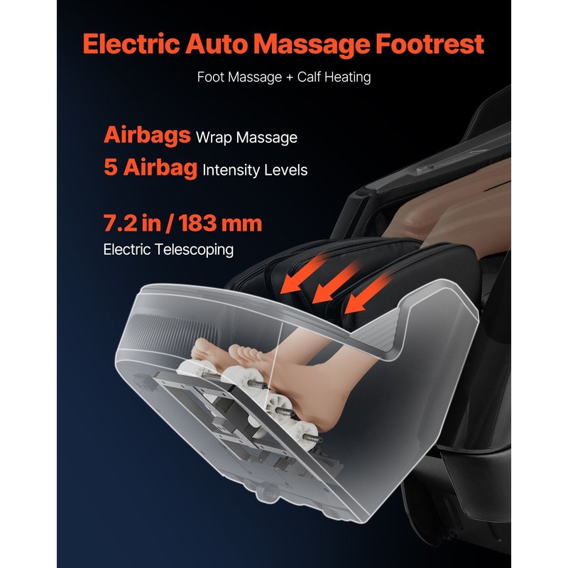 Dual-Core 4D+3D Massage Chair with Heat and Airbags gallery