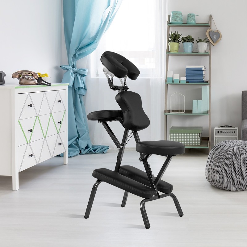 Portable PU Leather Pad Travel Massage Tattoo Spa Chair w/ Carrying Bag New gallery
