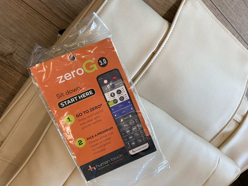 Human Touch ZeroG 3.0 Massage Chair Zero Gravity Recliner Pad Set - Bone Vinyl gallery