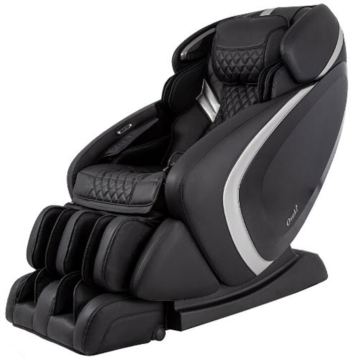 Black Osaki Admiral II L-Track Lumbar Heat Zero-G Bluetooth USB Massage Chair