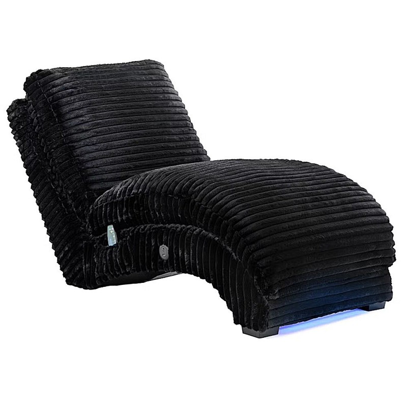 Elements Nori Chaise Heat Massage USB-C LED Lounge Chair U112608847110 Black gallery