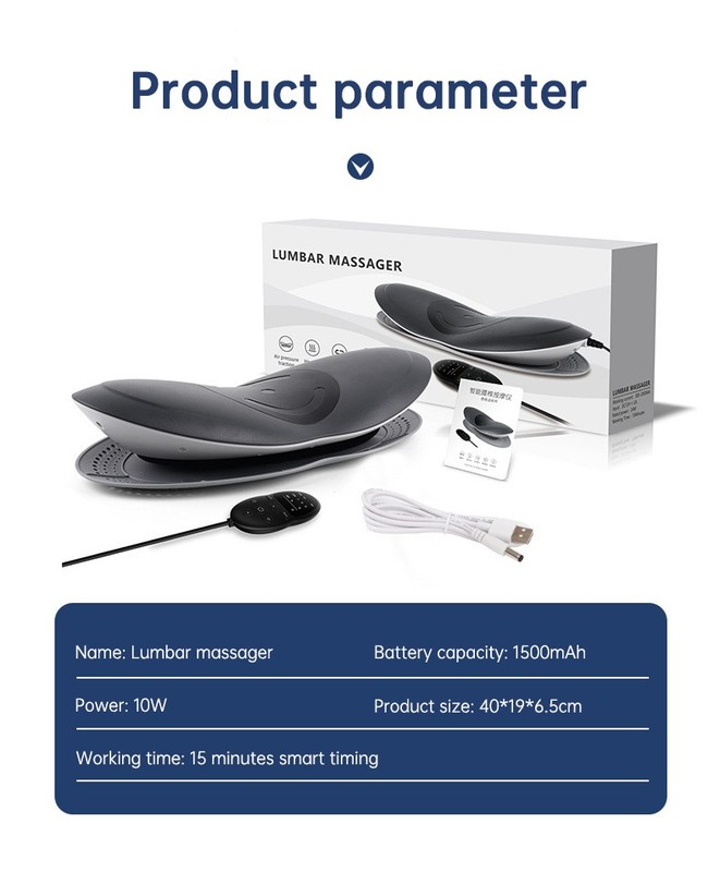 Waist Massager Lumbar Traction Inflatable Hot Compress Back Cervical Stretcher M gallery