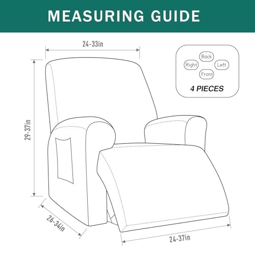 Recliner Covers 4 Pieces Stretch Lazy Boy Recliner Chair Covers That Stay 10 gallery