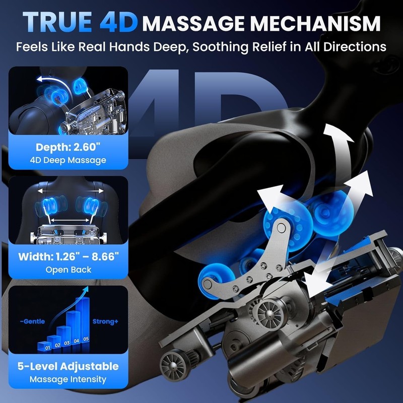 4D Massage Chair Full Body with Space Walk & Ankle Stretch, 2026 Zero Gravity 55 gallery