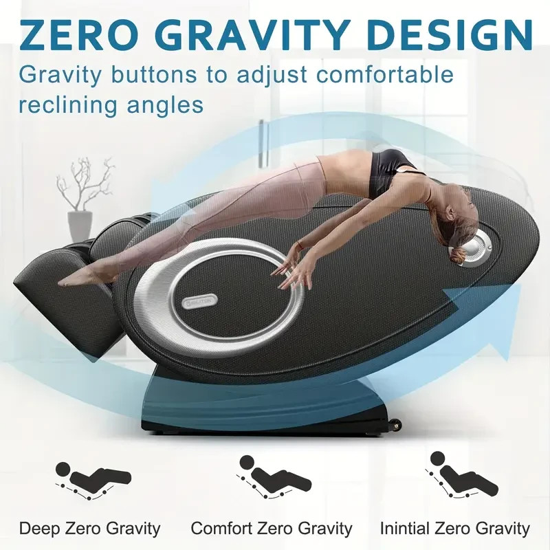 Full body relaxation zero gravity massage recliner with heating, airbags, gallery