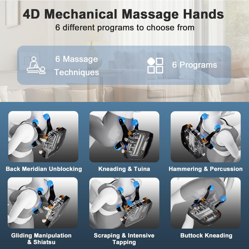 Zero Gravity Full Body Massage Chair with 4D Arms, Heating & AI Control gallery