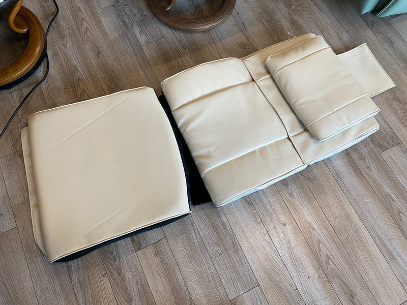 Human Touch ZeroG 3.0 Massage Chair Zero Gravity Recliner Pad Set - Bone Vinyl gallery