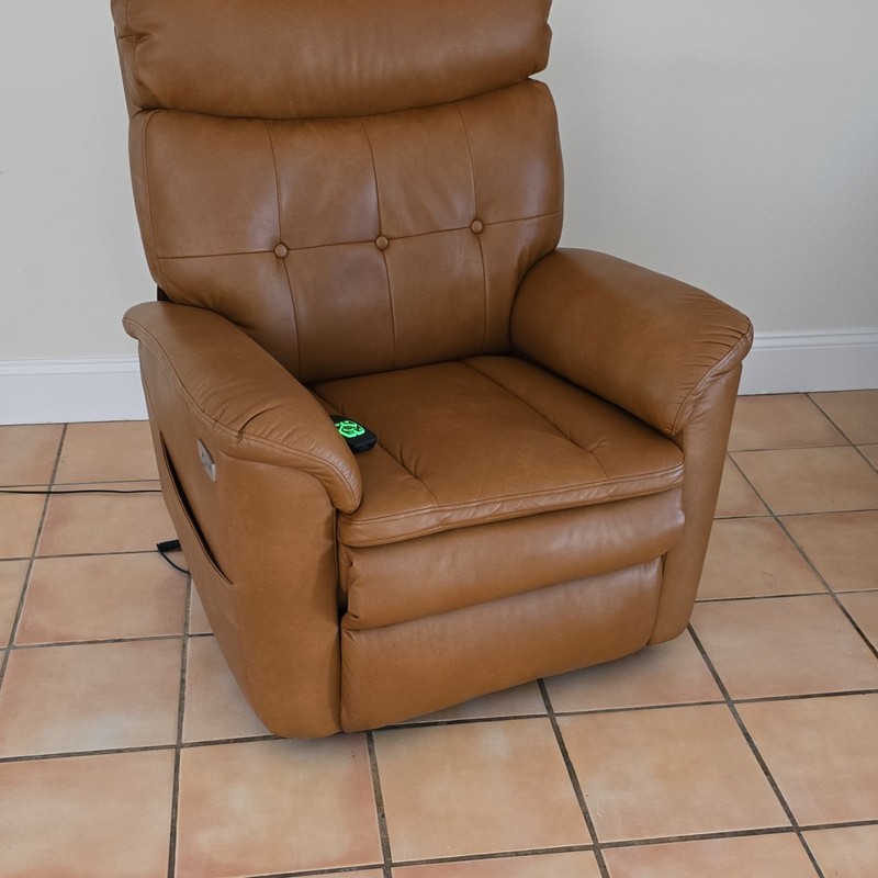SZN Electric Massage Chair 8185 Brown Leather with Remote Control