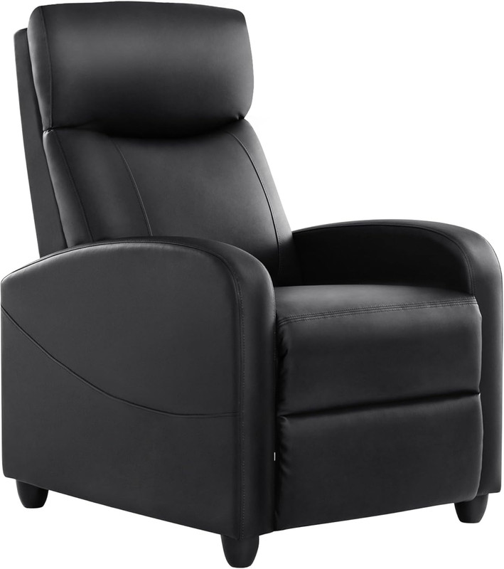 Adjustable Massage Recliner Chair with Lumbar Support for Small Spaces, Grey gallery