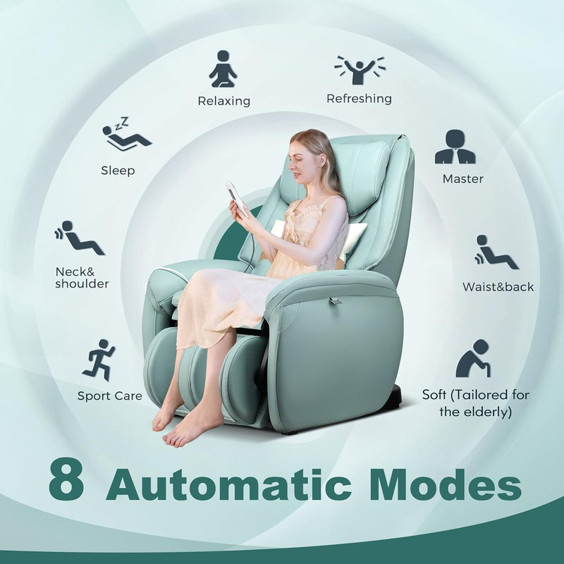 Zero Gravity Full Body Massage Chair with Heat & Reversible Footrest gallery
