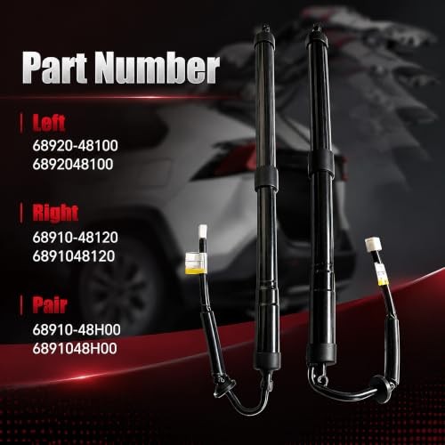 2Pcs Left & Right Side Rear Tailgate Power Lift Support Shock Strut Compatible gallery