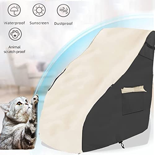 Massage chair cover, 600D full body shiatsu massage chair protector, Khaki deep gallery