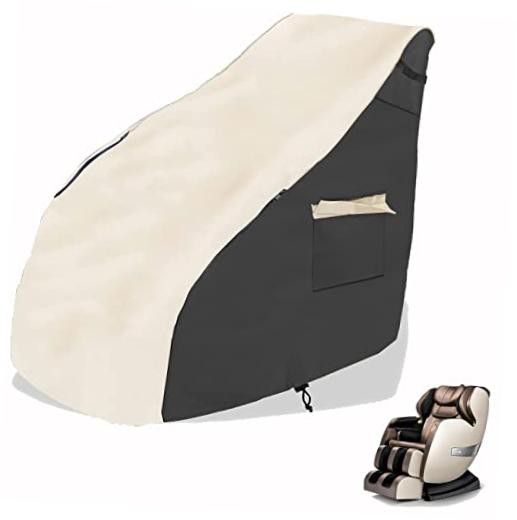 Massage chair cover, 600D full body shiatsu massage chair protector, Khaki deep