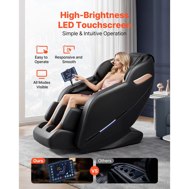 Uimoso 3D Zero-Gravity Full Body Massage Chair with Adjustable Footrest gallery