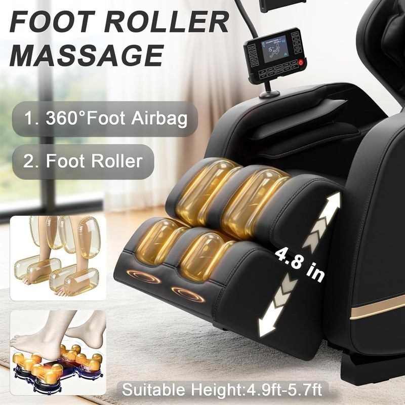 Megashock SL Track 2026 Massage Chair Full Body, Zero Gravity Massage Chair gallery