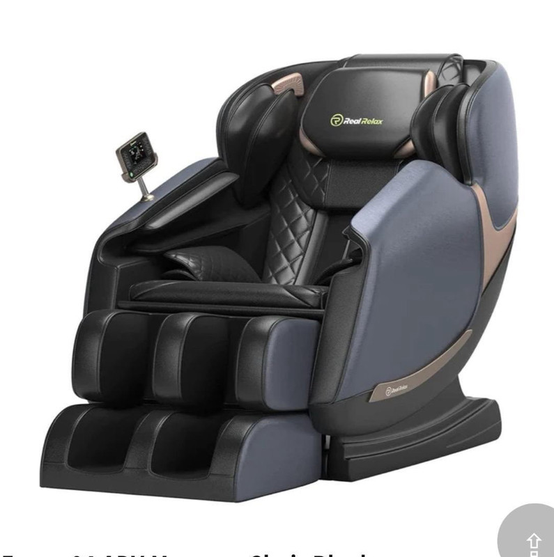 Real Relax Favor-04 ADV Massage Chair Black Zero Gravity Heated Bluetooth LCD