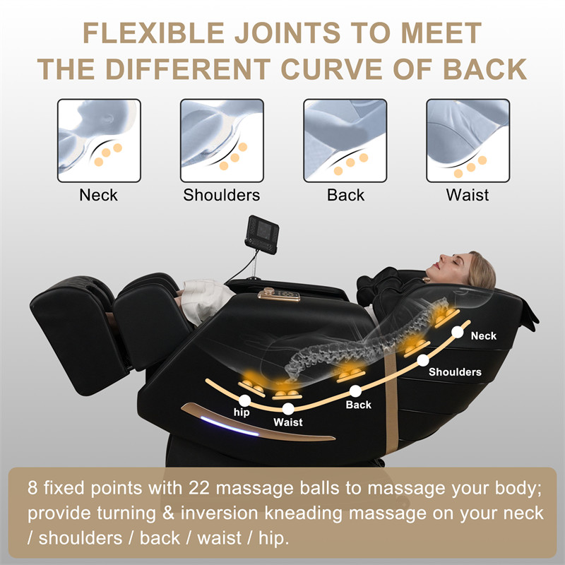 Zero Gravity Full Body Massager Massage Chair Spot Kneading & Heating 5 Modes gallery
