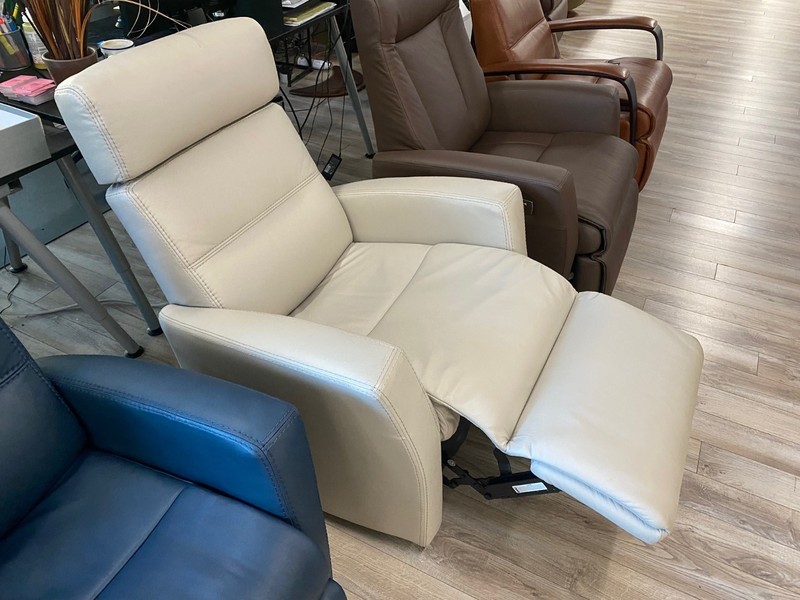 IMG Divani RM325 Large Power Wallsaver Recliner Chair Trend T417 Cinder Leather gallery