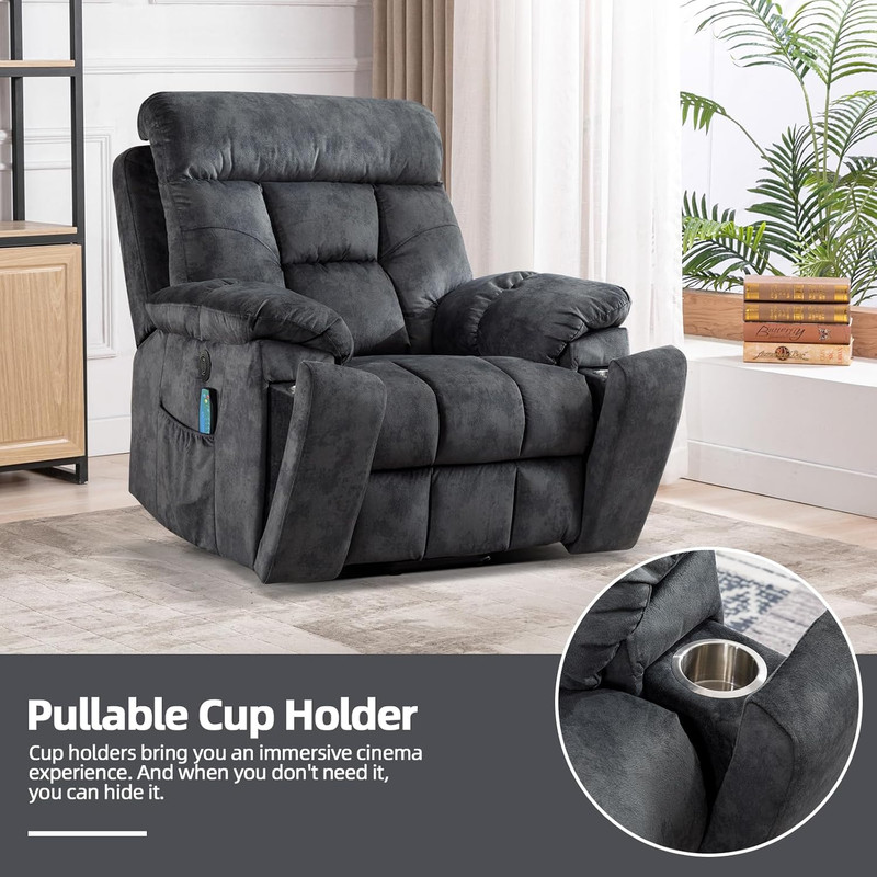 CANMOV Large Power Lift Recliner Chair with Massage and Heat for Elderly Big and gallery