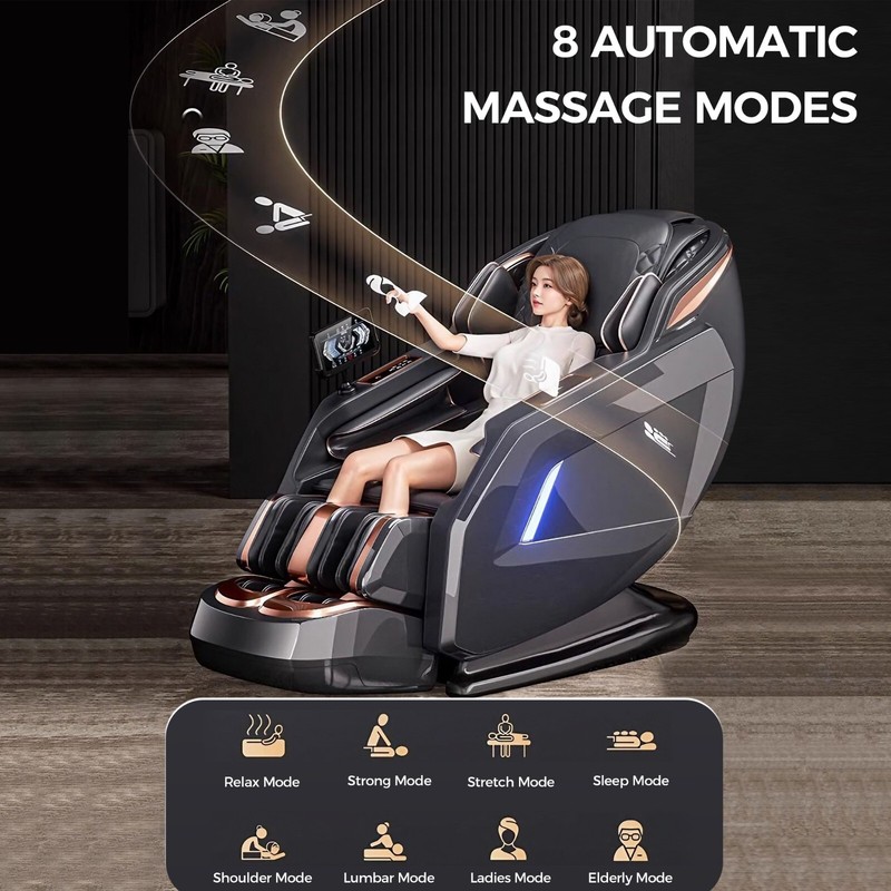 WANKO Bliss Extra Long SL-Track Zero Gravity Full Body Recliner Massage Chair gallery