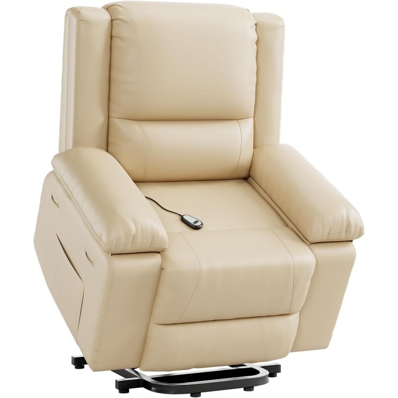 PU Leather Lift Recliner for Elderly, Electric Chair w Heat, Massage&Side Pocket gallery