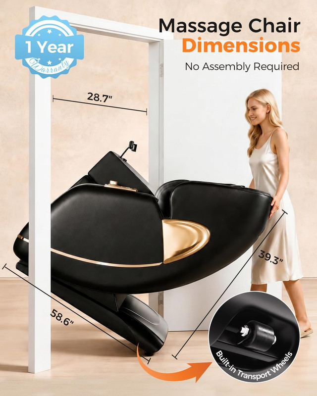 Dahaly 2026 Zero Gravity 4D Massage Chair with AI Control & Bluetooth Speaker gallery