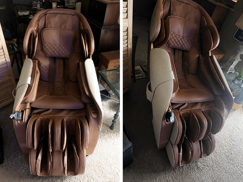 Costway Full Body Zero Gravity Massage Chair - Brown/Cream