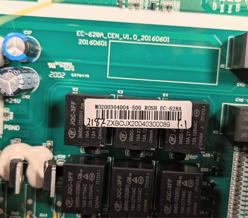 Cozzia CZ-640 Massage Chair Main PCB, Electronic Board, Mother Board 218E gallery