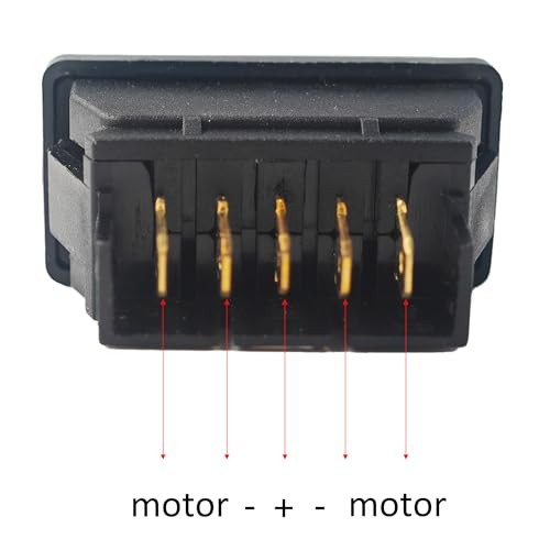 4Pcs DC 12V 20A Momentary 5 Pin Car Window Switch, Power Window Lift Blue Light gallery