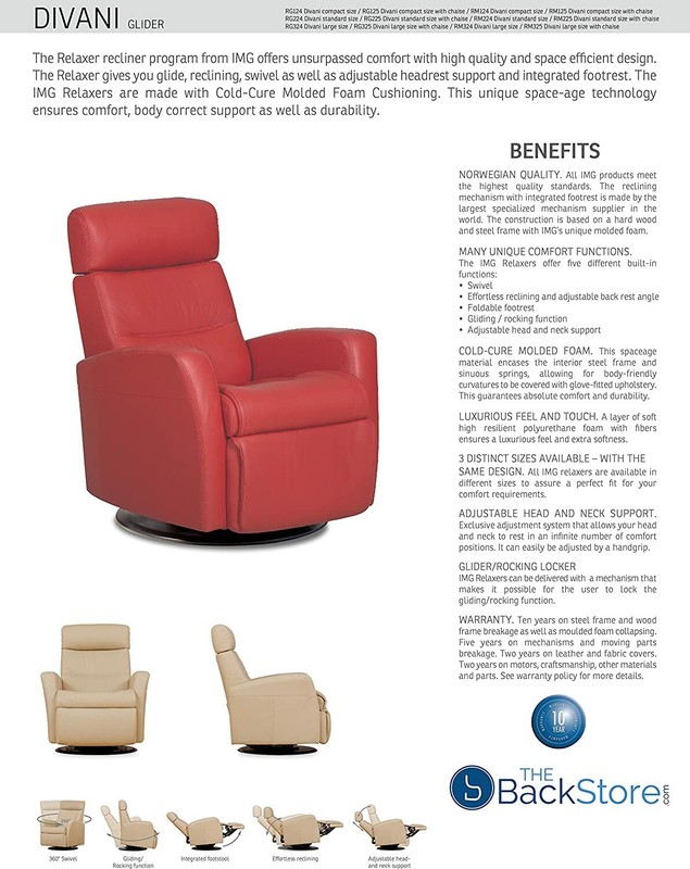 IMG Divani RM325 Large Power Wallsaver Recliner Chair Trend T417 Cinder Leather gallery