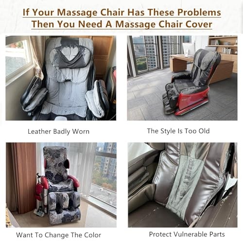 Full Body Massage Chair Cover-Shiatsu Slipcover Recliner Chair body Brown gallery