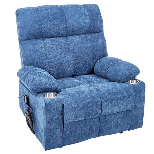 Oversized Recliner Electric Lift Chair, Power Lift Recliner for Big and Blue gallery