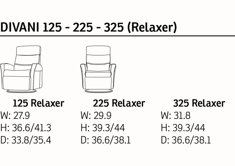 IMG Divani RM225 Medium Manual Relaxer Recliner Chair T415 Trend Pacific Leather gallery