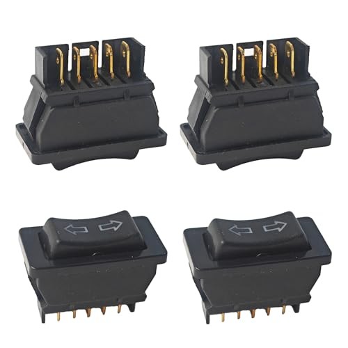 4Pcs DC 12V 20A Momentary 5 Pin Car Window Switch, Power Window Lift Blue Light gallery