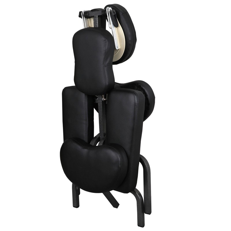 Portable Folding Massage Chair PU Leather Pad Tattoo Spa W/Carrying Case Black gallery