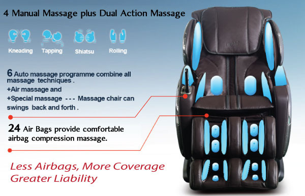 Open Box Osaki OS-4000CS Massage Chair Recliner Brown with One Year Warranty gallery