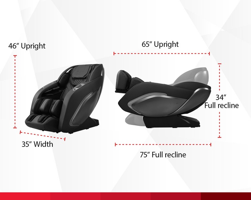 Zero Gravity Full Body Massage Chair with Built-In Heat Therapy Foot Roller gallery