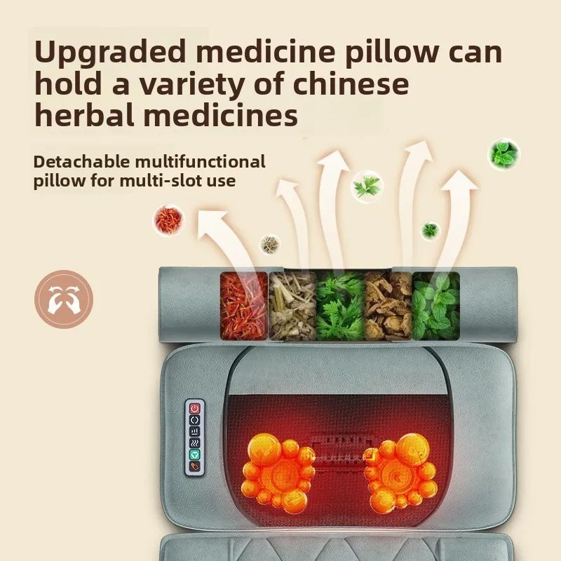 Electric Massage Mattress Vibrating Heating Pad Full Body Stress relief Massager gallery