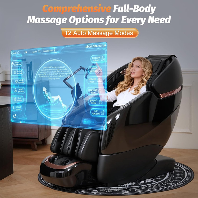 Massage Chair Full Body, 2026 Zero Gravity Sl-Track Shiatsu Massage Chairs Recli gallery