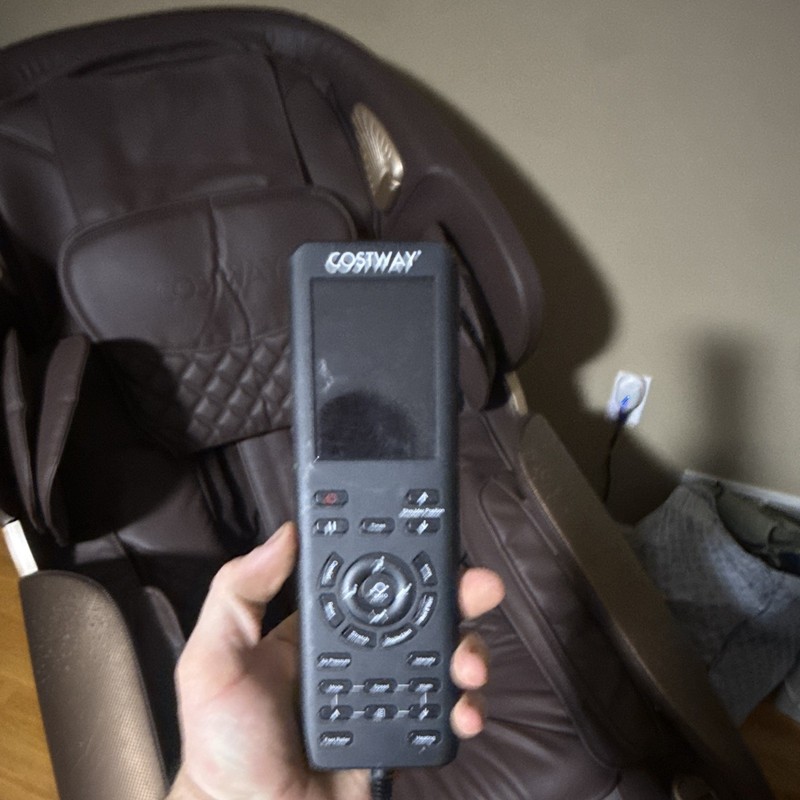 Costway Electric Massage Chair Recliner w/ Handheld Remote, Brown Solid gallery